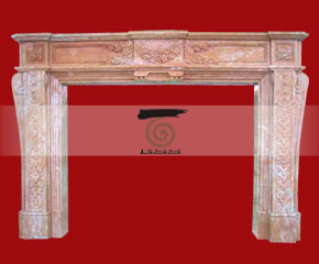 marble fireplace surround in USA style A-FP064