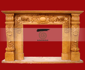 marble fireplace surround in USA style A-FP067