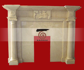 marble fireplace mantel E-FP005