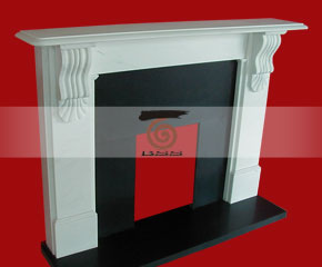 marble fireplace mantel E-FP061