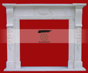 marble fireplace mantel E-FP062