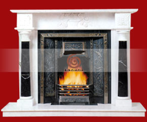 marble fireplace mantel E-FP063