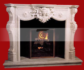 marble fireplace mantel E-FP067