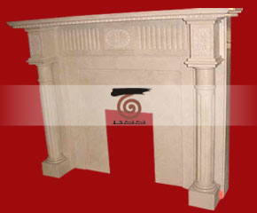 marble fireplace mantel E-FP075