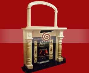 marble fireplace mantel E-FP080