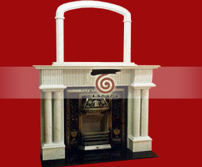 marble fireplace mantel E-FP081