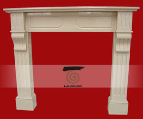 stone fireplace mantel E-FP091