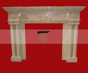 marble fireplace mantel E-FP019