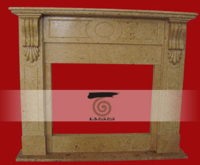 stone fireplace mantel surround O-FP002
