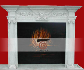 stone fireplace mantel surround O-FP004