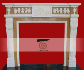 stone fireplace mantel surround O-FP008